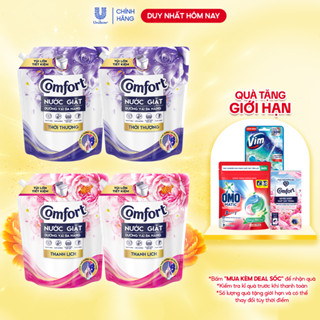 Combo 2 Túi Nước Giặt Comfort Dưỡng Vải Đa Năng 3.0KG/ 3.8KG (Thiên nhiên Thanh Khiết / Thanh Lịch/ Thời Thượng)