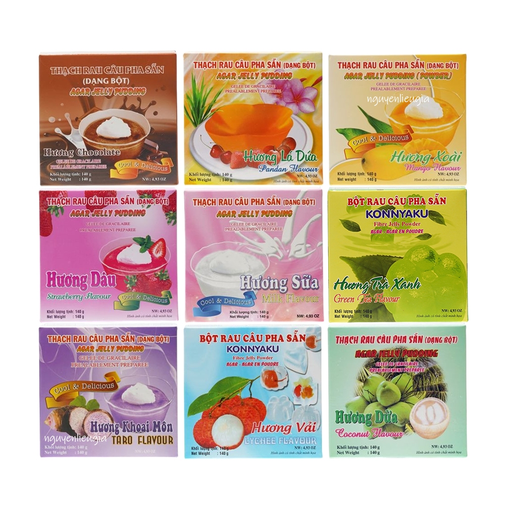 Bột rau câu pha sẵn 140g - Nhiều Mùi