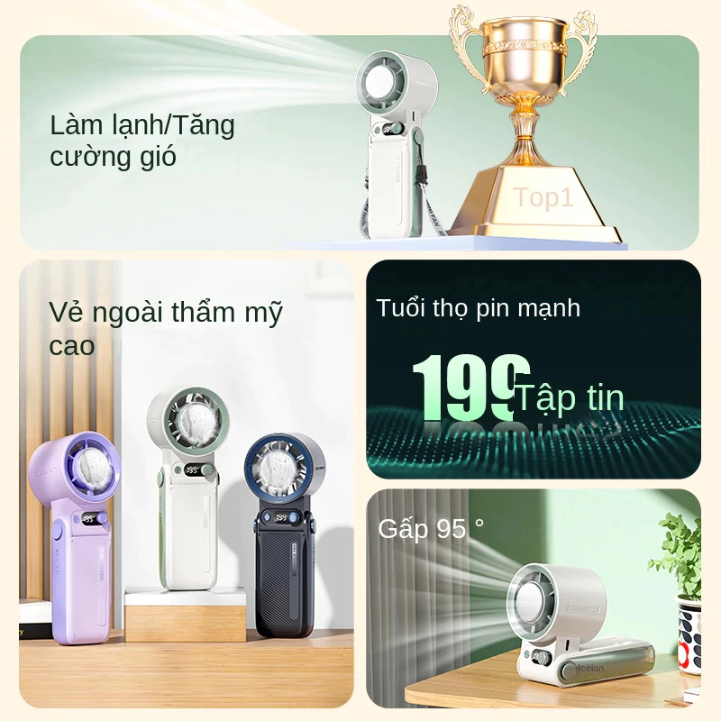 ⚡quạt cầm tay mini ⚡  phù hợp cho du lịch và học tập quạt mini  1-199 cấp quạt sò lạnh quạt sò lạnh | BigBuy360 - bigbuy360.vn