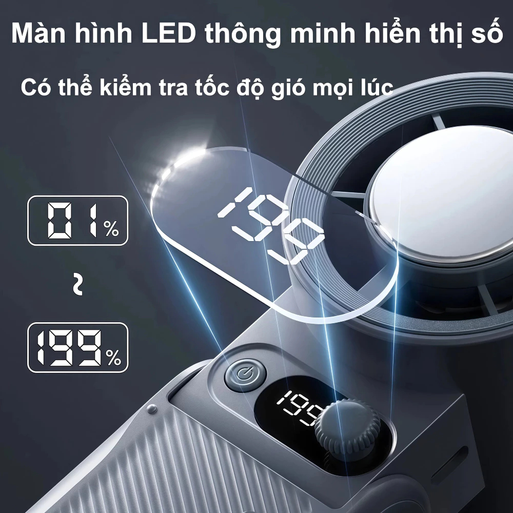 ⚡quạt cầm tay mini ⚡  phù hợp cho du lịch và học tập quạt mini  1-199 cấp quạt sò lạnh quạt sò lạnh | BigBuy360 - bigbuy360.vn