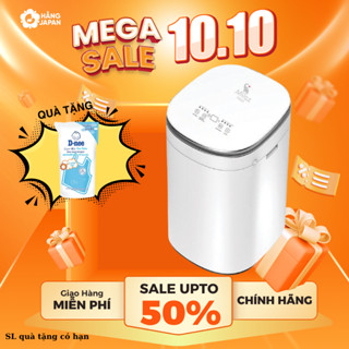 Máy giặt mini sấy khô Moazbebe MB068 Plus+ có chế độ giặt sấy, vắt, vệ sinh lồng cho bé - BH 12 THÁNG