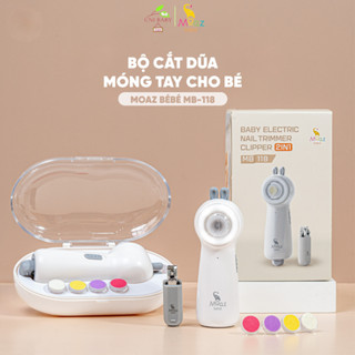  Bộ máy dũa móng tay và cắt móng tay chân cho bé sơ sinh Moaz bebe Mb-118 êm ái bảo hành chính hãng 12 tháng 
