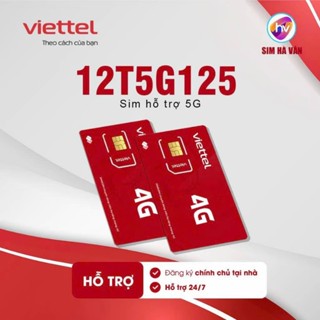 12T5G125 sim Viettel, 500GB/ tháng, sử dụng 12 tháng không phải nạp, đăng ký chính chủ để sử dụng.