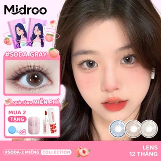 Midroo 0-6 Độ Lens Giãn Tròng to 14.5mm SODA Lens Mắt Cận 2 chiếc Kính áp tròng highlight cho mắt