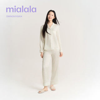  Mialala Bộ Mặc Nhà TDQD 5954 Chất Liệu Lụa Mềm Mượt Kiểu Dáng Thanh Lịch Sang Trọng Họa Tiết Hoa Cỏ 