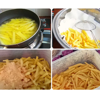 Combo Khoai tây lắc phô mai (1kg khoai tây chiên + phô mai bột)