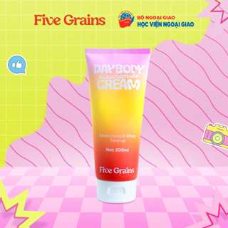   Five Grains x DAV  Kem dưỡng Cao cấp Five Grains trắng da Niacinamide Alpha-Arbutin nâng tone ban ngày 200ML 