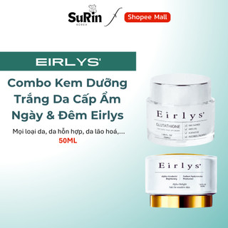  Combo Kem Dưỡng Trắng Da Cấp Ẩm Ngày & Đêm Eirlys Hàn Quốc 50ml Giúp Tái Tạo Làn Da Và Làm Mờ Các Vết Thâm Nàm 