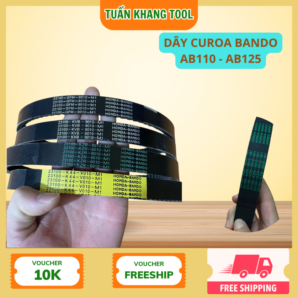 Dây Curoa xe Ab110 Ab125 BANDO, dây đai chuyển động Abl110/125 cao cấp Tuấn Khang Tool
