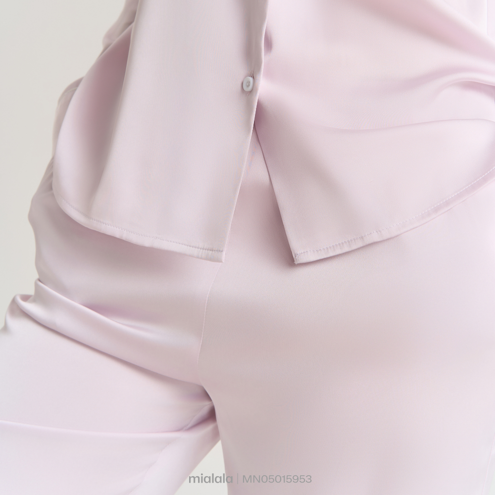 [Love Soft] Mialala Bộ Đồ Mặc Nhà Lụa Cổ Sen 5953 Chất Liệu Lụa Mềm Mịn Cổ Đệu Trơn Có Viền Lé Thiết Kế Sang Trọng Phon | BigBuy360 - bigbuy360.vn