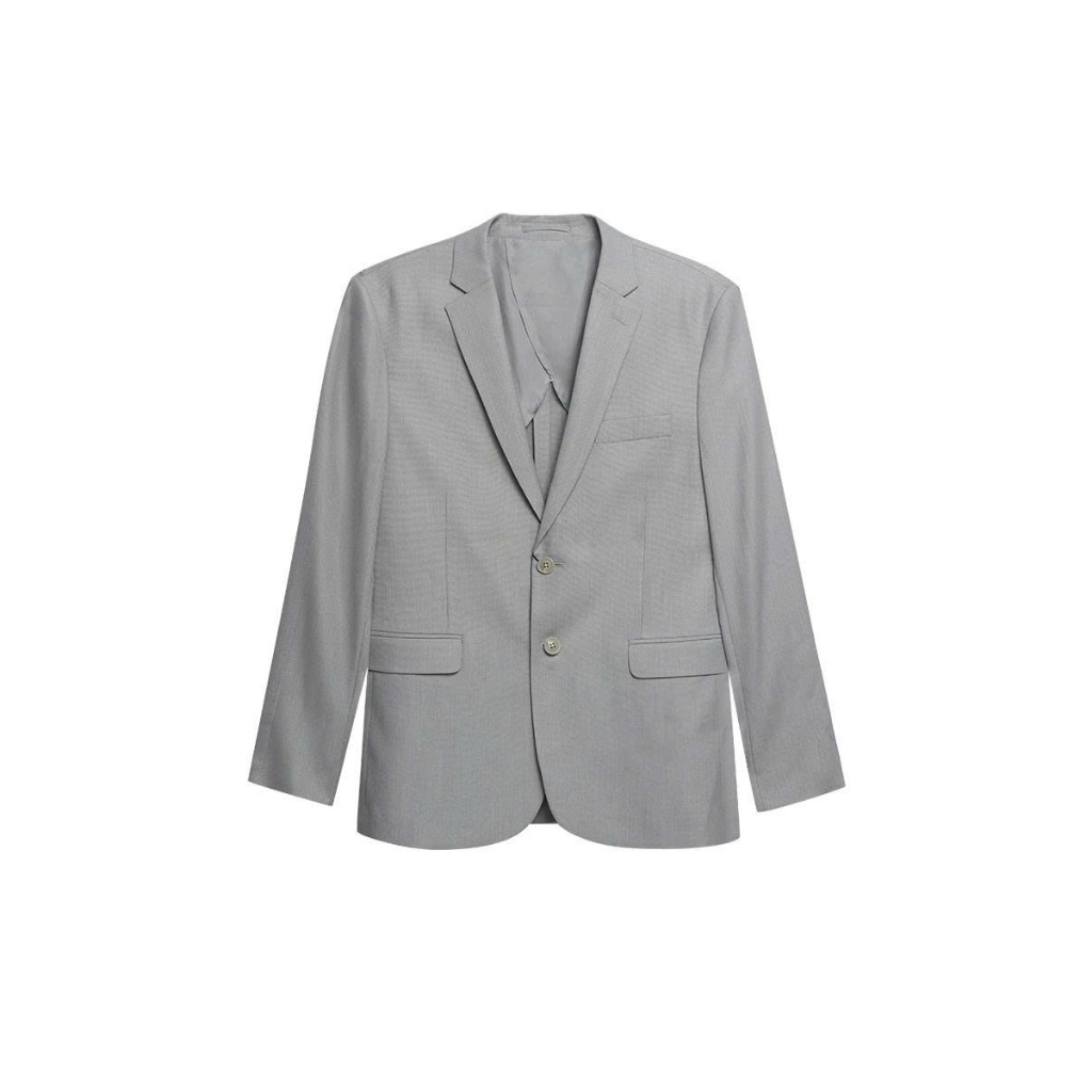 Owen - Áo blazer Slim Fit BLS256113 màu Xám chất liệu TR Spandex