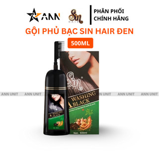  Chính hãng  Dầu Gội Phủ Bạc Sin Hair Màu Đen Nhật Bản Có Lượt - 8938538233022 