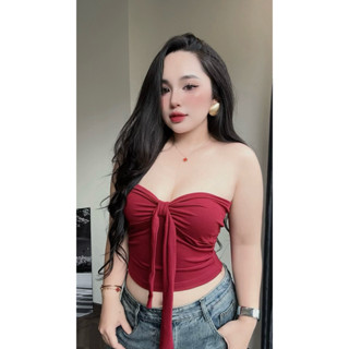  ♻️HA76- BIGSIZE 100kg  Áo ống soắn ngực áo cúp ngực áo thun dáng ôm basic thiết kế cao cấp 