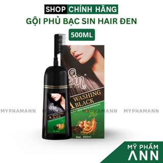 Dầu Gội Phủ Bạc Nhân Sâm Sin Hair Màu Đen 500ml Chính Hãng Giá Sỉ