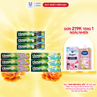 Combo 3 Kem đánh răng dạng GEL Closeup Trắng Răng Tự Nhiên 230g