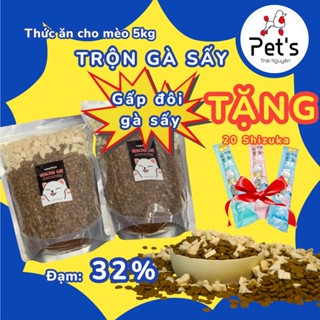  Healthy cat -  combo 5kg  hạt thức ăn dành cho mèo mix ức gà bổ sung đầy đủ dinh dưỡng túi 1kg 