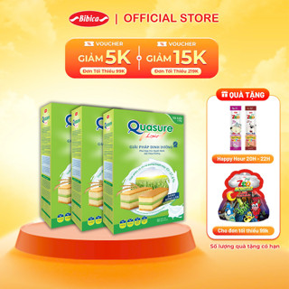 Combo Hộp Bánh Bông Lan Quasure Light Bibica 180g - Giải pháp cho người ăn kiêng, tiểu đường