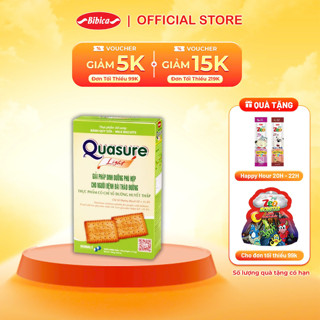Bánh Quy Quasure Light Sữa Bibica 140g, Thực Phẩm Dành Cho Người Ăn Kiêng, Tiểu Đường