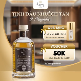 Tinh dầu thơm phòng nhập khẩu Ý LOGEVY MAGNIFICO Hương Da Thuộc Bản Giới Hạn quà Giáng Sinh cao cấp