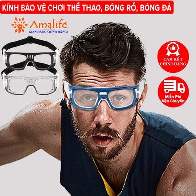 Kính Bảo Vệ Mắt Chống Rơi Chơi Thể Thao - Gọng Kính Thể Thao Kính Cận Đá Bóng Kính Chống Va Đập Đá Bóng Cận Thị Amalife