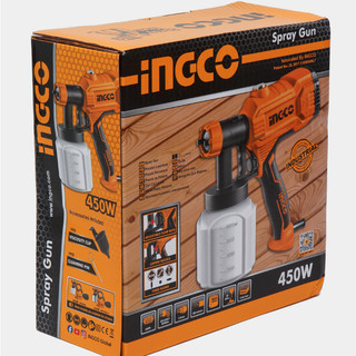 Máy phun sơn INGCO SPG3508 công suất 450W, sơn đều, mịn, thích hợp sơn hàng rào, nội thất gỗ, kim loại,..