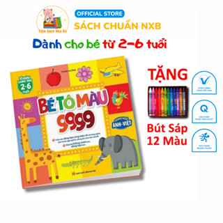 Sách Bé Tô Màu 9999 Song Ngữ Anh Việt Cho Bé Thảo Sức Sáng Tạo