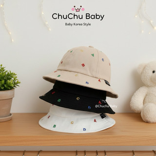  Mũ tai bèo cho bé mũ bucket cho bé trai bé gái thêu chữ nổi dễ thương từ 6 tháng đến 2 tuổi - Chuchu Baby 