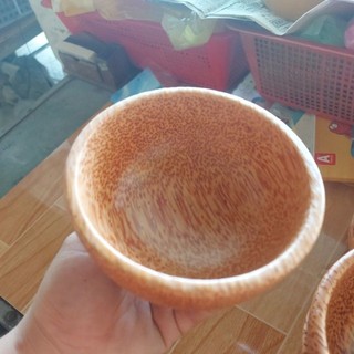 Chén bát gỗ dừa / chén ăn cơm gỗ dừa -( mua 10 chén tặng 10 đôi đũa dừa)