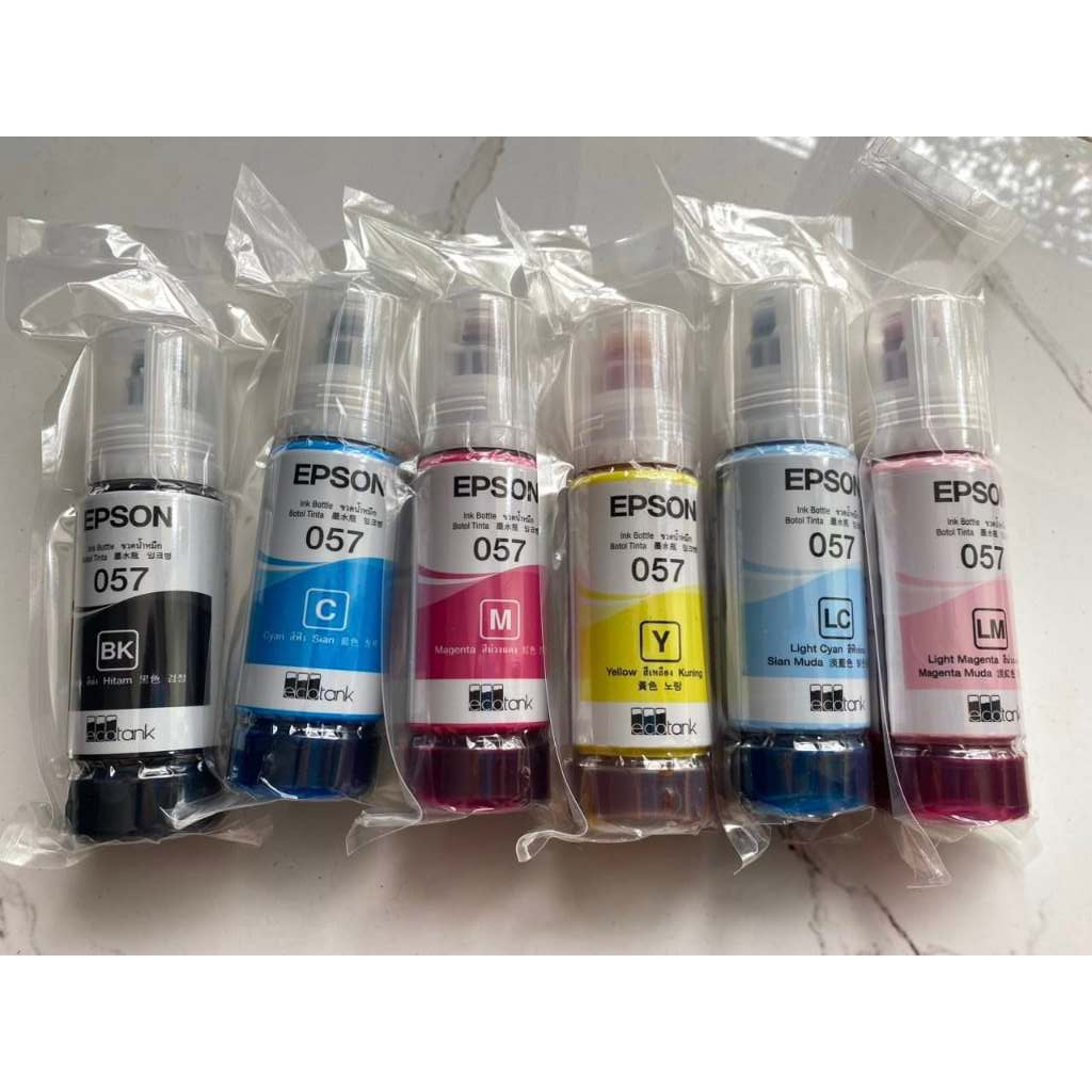 Bộ Mực máy in Epsonn mã 057 dùng cho máy Epsons L8050, Epsons L18050 Hàng Hãng Theo Máy