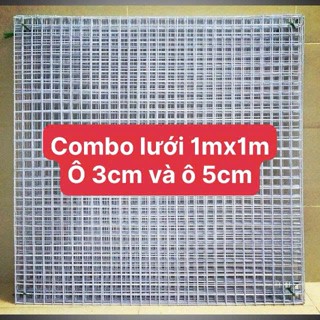  Combo Lưới Sắt Ô Vuông Dày 2ly5 Ô 3cm - ô 5cm Đủ Kích Thước Treo Phụ Kiện Rào Làm Chuồng Chó Mèo 