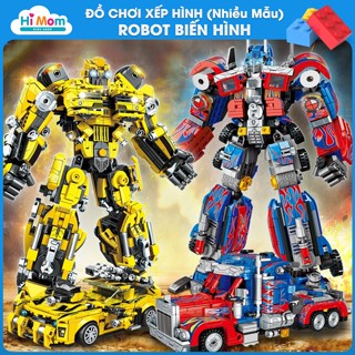  Bộ Xếp Hình Robot Lắp Ráp Đồ Chơi Người Máy Biến Hình Xe Đua Ô Tô Giúp Bé Phát Triển Tư Duy 