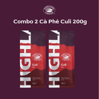 Combo 2 gói Cà Phê Rang Xay Culi Highlands Coffee gói 200g/gói