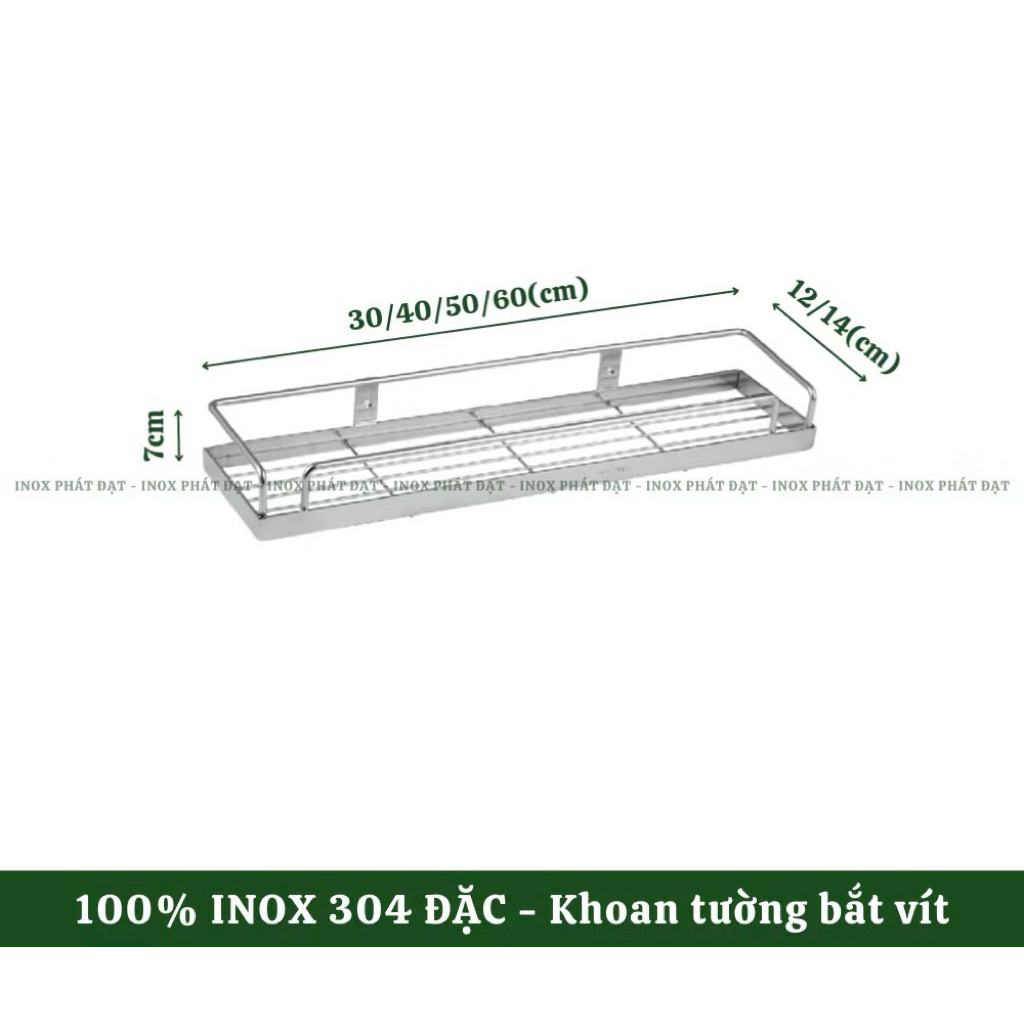 Kệ gia vị inox 304 1 tầng