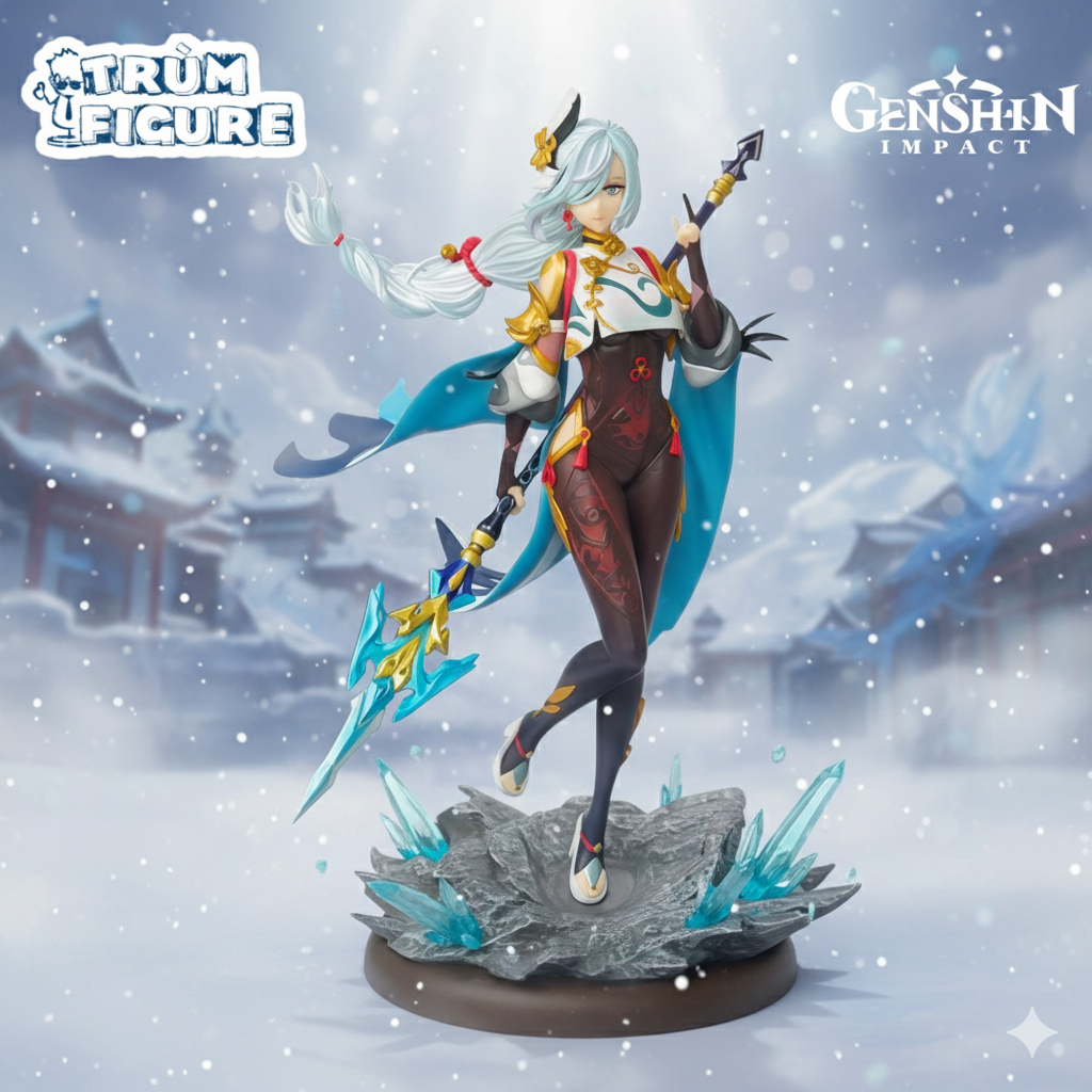 Figure Shenhe Genshin Impact Cầm Thương - Mô Hình Game Anime GK Full Box 2025