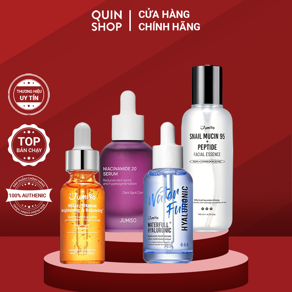 [HÀNG CÔNG TY]Tinh Chất Jumiso Snail Mucin 95+Peptide, Hyaluronic Acid, Antioxidant Glow, Brightenin
