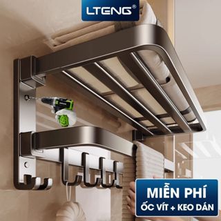 Giá kệ để khăn, để đồ nhà tắm LTENG dán tường,đa dạng mẫu mã, kích thước và màu sắc, chất liệu nhôm hàng không cao cấp