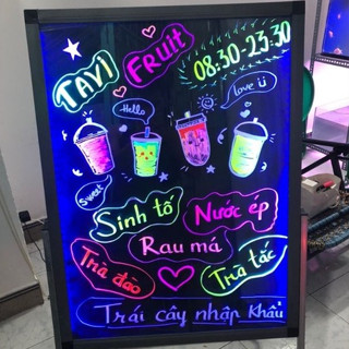 Bảng LED Huỳnh Quang viết tay 60x80cm