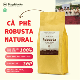  Cà Phê Việt Nam Robusta Gia Lai Natural nguyên chất rang mộc 100% - Thơm Nồng Đậm Vị Pha Phin Máy - Stupiducks 