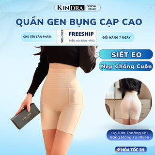  Quần Gen Nịt Bụng Cạp Cao KINDRA Dáng Đùi Vải Su Lạnh Có 4 Nẹp Định Hình Eo - GB.28 