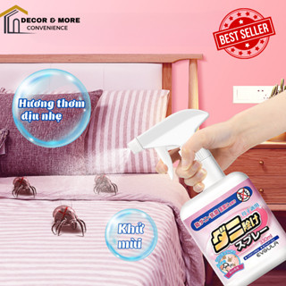 (Loại 1) Bình xịt mạt bụi 330ml DECOR, Chai diệt bọ ve, bọ rệp dành cho giường, nệm, sofa, rèm cửa