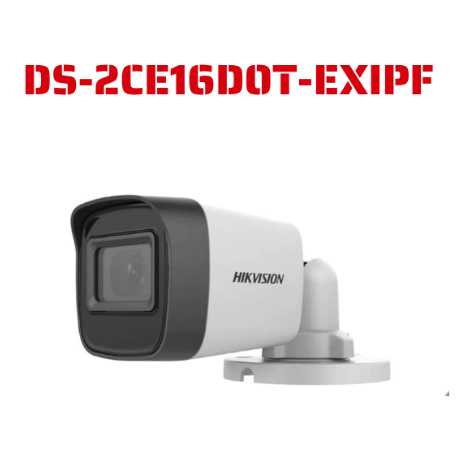 Camera ANALOG Hikvision DS-2CE16D0T-EXLPF 2.0MP – Full HD 1080P, Hồng Ngoại 30m, Chuẩn IP66 Ngoài Tr