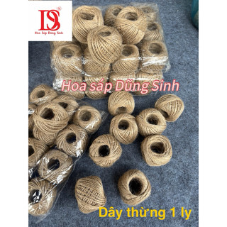 [ A142 ] Sỉ Cuộn dây thừng 1ly, 4ly, dây thừng gai, dây cói, dây bố dùng trang trí hộp quà, lọ hoa, làm nơ, hanmade