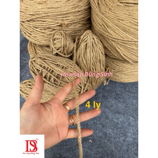 [ A142 ] Sỉ Cuộn dây thừng 1ly, 4ly, dây thừng gai, dây cói, dây bố dùng trang trí hộp quà, lọ hoa, làm nơ, hanmade