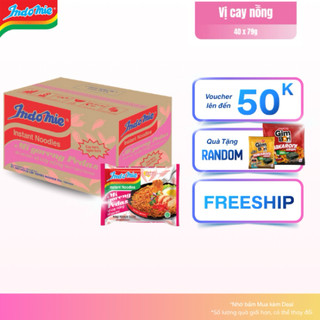  Mì Trộn Indomie Vị Cay Nồng 80g x Thùng 40 Gói - Giá nhập tại kho 