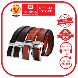 Thắt lưng nam da đà điểu đen, nâu đất, vàng bò, nâu đỏ hp4401-02-03-04