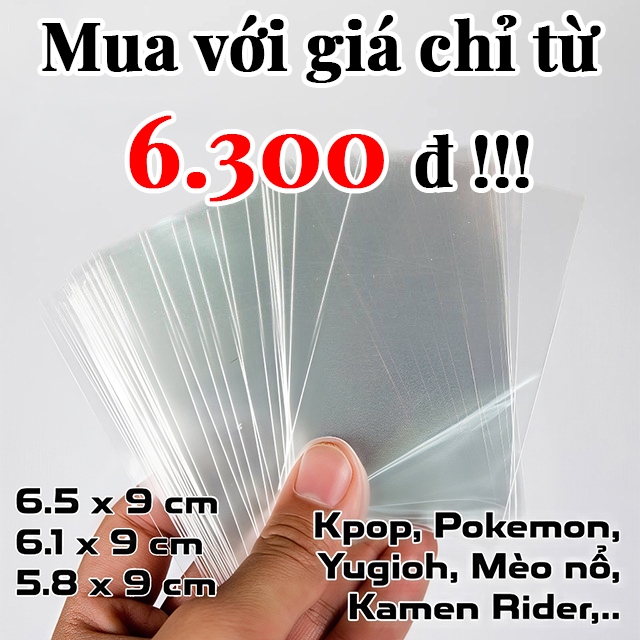 Sleeves bọc bài Pokemon, Mèo nổ Exploding Kittens, Kamen Rider, Kpop, Yugioh bảo vệ bài (50 cái)