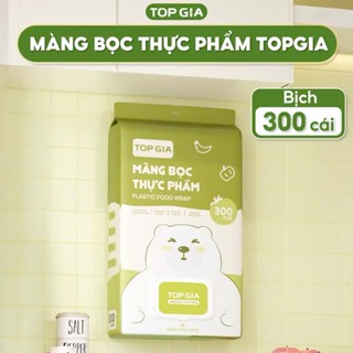 Túi màng bọc thực phẩm treo tường dạng rút TopGia an toàn, tiện lợi, có chun co dãn siêu dai