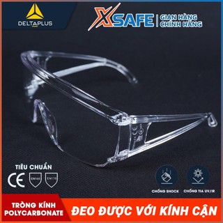 Kính bảo hộ Deltaplus Piton2 Kính chống bụi, chống tia UV, chống va đập, dùng lao động, đi xe máy