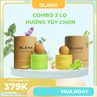 Combo 2 lọ nước hoa ô tô 50ML hương tùy chọn BLANK nước hoa xe hơi 2 mùi tùy chọn, hương thơm dịu nhẹ  - sp14