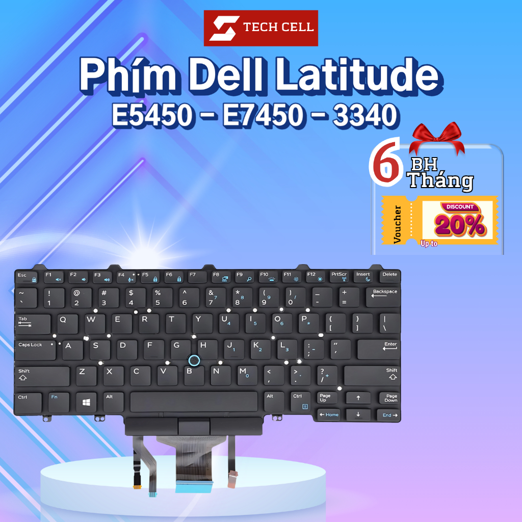 Phím DELL Latitude E5450 E7450 E5470 E7470 E7480 E5450 E7450 Keyboard Có LED